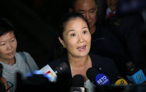 Keiko Fujimor, excandidata presidencial de Perú capturada por lavado de activos. FOTO: AFP