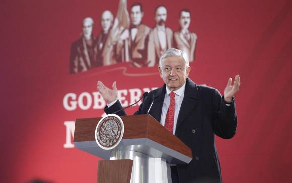 Andrés Manuel López Obrador hizo el anuncio del reclutamiento durante la conferencia de prensa matutina. FOTO efe