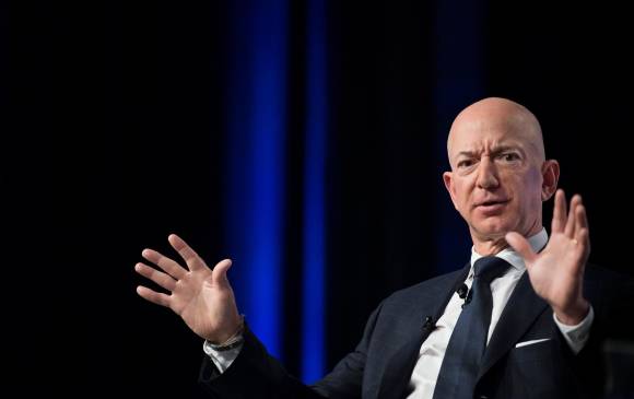 Jeff Bezos, propietario de Amazon y del diario The Washington Post. Foto AFP