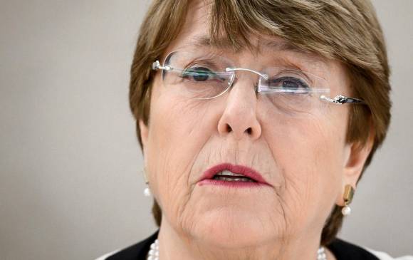 Michelle Bachelet, alta comisionada de Naciones Unidas para los derechos humanos. FOTO: AFP