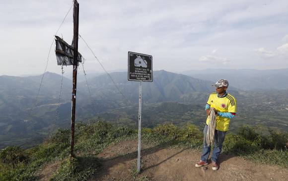 Cerro tusa en el Municipio de Venecia declarado Parque natural y arqueológico de Colombia. Foto: Manuel Saldarriaga Quintero
