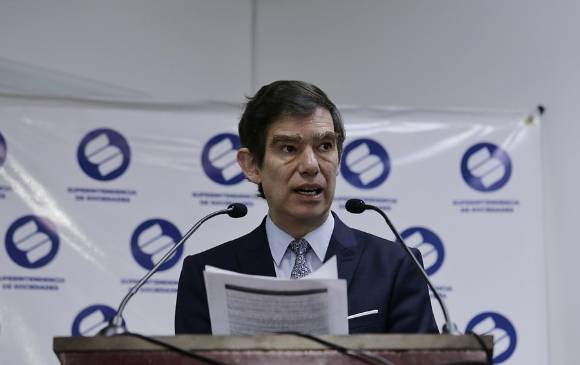 Yesid Reyes Villamizar, Superintendente de Sociedades. Foto: Colprensa