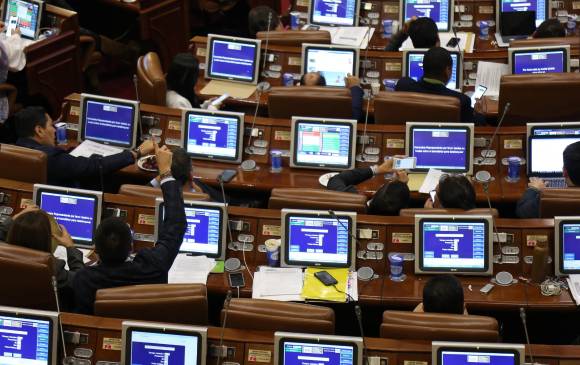 Plenaria en Cámara de Representantes, debate sobre Proyecto de Acto Legislativo. FOTO: Colprensa.