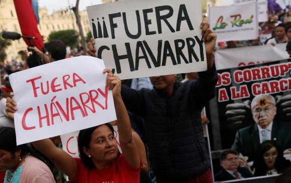 Las protestas contra Pedro Chávarry iniciaron el 31 de diciembre, cuando retiró a los investigadores del caso. FOTO reuters