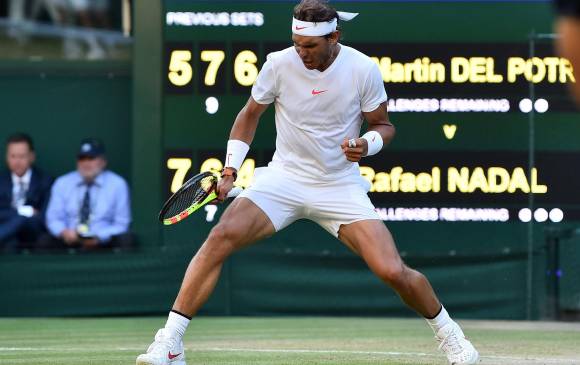 Rafael Nadal va camino a su título 18 de un Grand Slam. Foto AFP