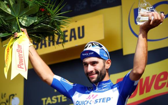 Fernando Gaviria ganó su segunda etapa en el Tour de Francia. FOTO EFE