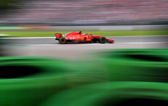 Kimi Raikkonen en la vuelta de este sábado. FOTO AFP