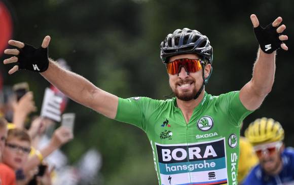 Peter Sagan, ganador este miércoles de la quinta etapa del Tour. FOTO EFE