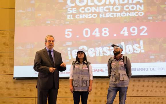 Mauricio Perfetti, director del Dane, presentó la fase presencial del censo y dio el balance de la medición digital. La programación de las citas se dará días antes. FOTO cortesía dane