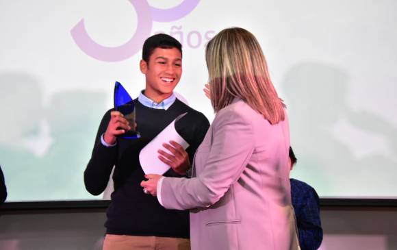 Sebastián Ibarra, ganador de infantil.