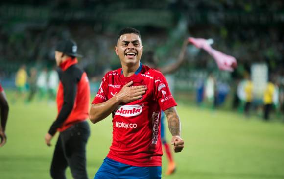 Jhojan Arenas Valbuena y su festejo tras la victoria en el clásico antioqueño. América es el próximo reto. FOTO cortesía DIM