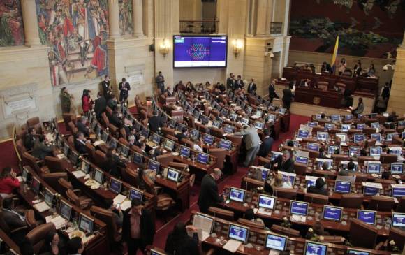 Imagen de archivo. Discusión de la Ley Estatutaria de la JEP. FOTO: COLPRENSA.
