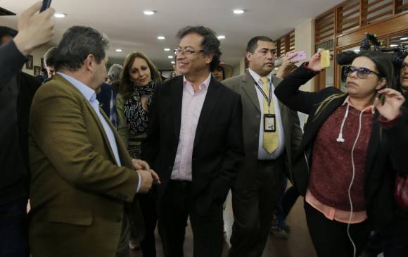 Excandidato presidencial y actual senador Gustavo Petro. FOTO COLPRENSA