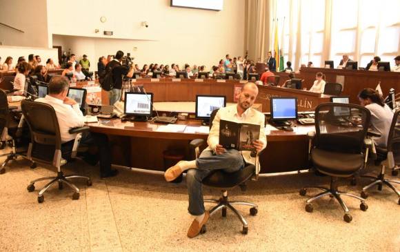 Santiago Jaramillo, concejal de Medellín del Centro Democrático. FOTO JAVIER VELÁSQUEZ @JAVEYE