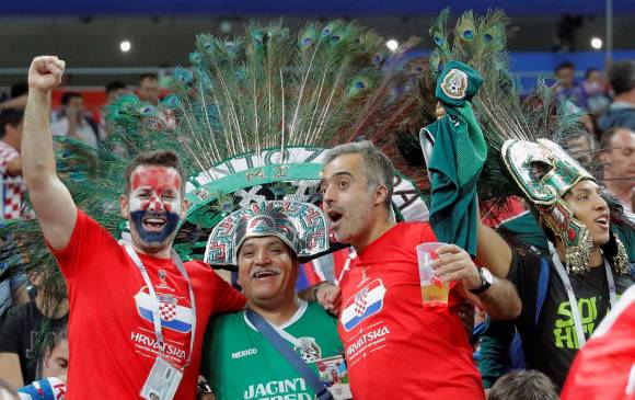 El Mundial ha permitido la integración entre los hinchas de diferentes nacionalidades. FOTO: EFE