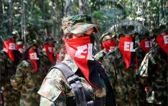 Combatientes del Eln. FOTO: Tomada de @ELN_Paz