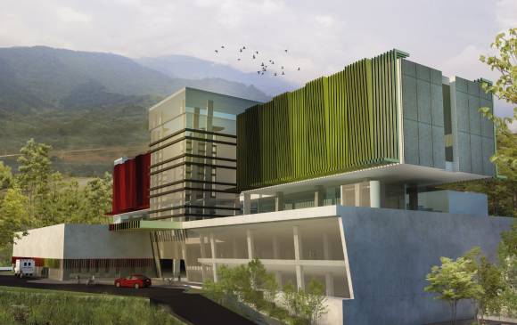 Imagen representativa del proyecto del hospital, que puede estar sujeta a cambios frente al diseño definitivo. FOTO cortesía viva