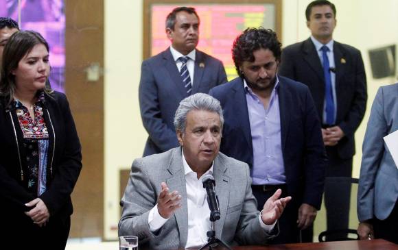 Lenin Moreno,presidente de Ecuador, confirmó la muerte del equipo periodístico. FOTO: REUTERS