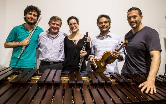 1. Andrés Zuluaga, Jaime Martínez, Laura Payome, Manuel López y Alejandro Ruiz.2. El trabajo de la Orquesta se centra en los conciertos de temporada, en los que realizan en distintos escenarios de la ciudad y en programas pedagógicos. FOTOs Jaime Pérez