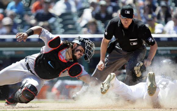 Jorge Alfaro es el receptor habitual de los Marlins. Ayer no actuó en el triunfo 5-1 sobre Cachorros. Lo haría hoy. FOTO Getty