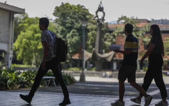 En la Universidad de Antioquia, el semestre 2018-2 terminaría en marzo. FOTO Manuel Saldarriaga
