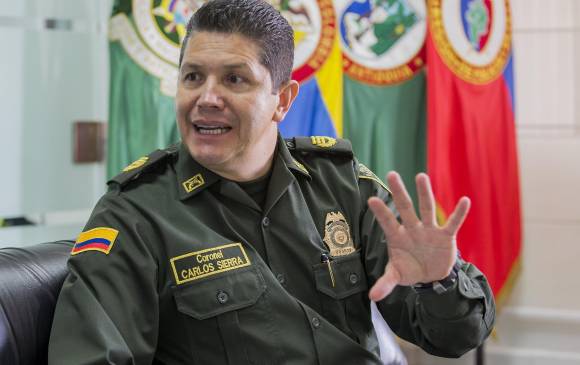 El coronel Carlos Mauricio Sierra ha recibido reconocimientos de Fuerzas Armadas de otros países por su labor. FOTO edwin bustamante
