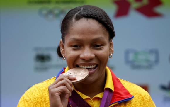 La vallecaucana Yuri Alvear es la abanderada de Colombia en los Juegos Olímpicos de Río. FOTO COLPRENSA