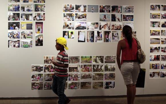 La muestra estará abierta al público hasta el 17 de marzo en la Biblioteca EPM. FOTO manuel saldarriaga 