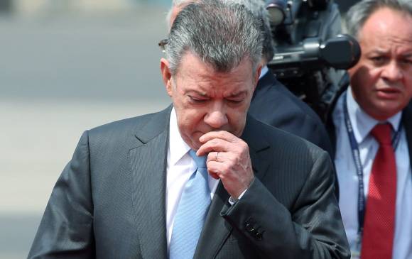 Juan Manuel Santos, presidente colombiano, expresó su apoyo a Ecuador. FOTO REUTERS