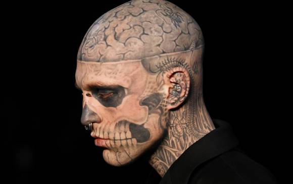 Rick Genest, Zombie Boy. FOTO AFP