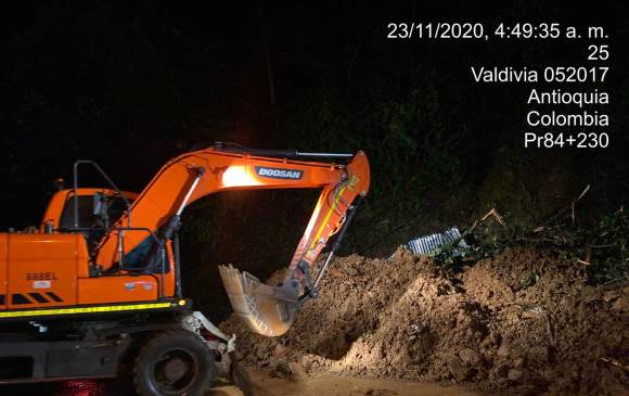 Emergencia por lluvias en la vereda Cachirimé, en Puerto Valdivia (Valdivia). FOTO INVÍAS Emergencia por lluvias en la vereda Cachirimé, en Puerto Valdivia (Valdivia). FOTO INVÍAS