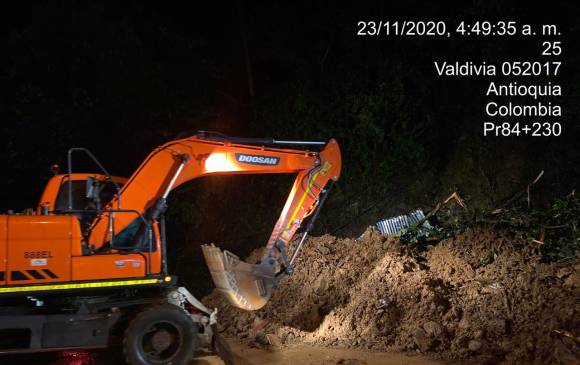 Emergencia por lluvias en la vereda Cachirimé, en Puerto Valdivia (Valdivia). FOTO INVÍAS