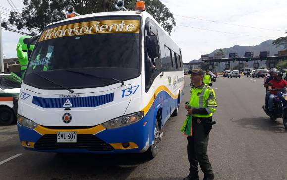 Diversos controles y acompañamiento de los uniformados ha sido clave en esta jornada. FOTO Cortesía Policía Antioquia