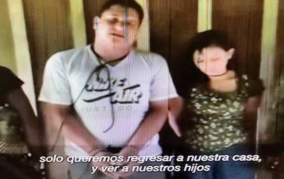 Pareja secuestrada por disidencias de las Farc en la frontera. FOTO