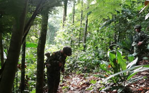 El búnker bajo tierra tenía el objetivo de proteger a los ilegales de la persecución del Estado. FOTOS CORTESÍA EJÉRCITO NACIONAL