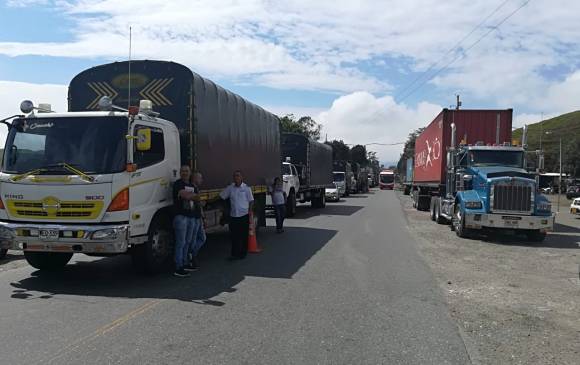 En estos momentos se presenta congestión vehicular. FOTO: Manuel Saldarriaga.