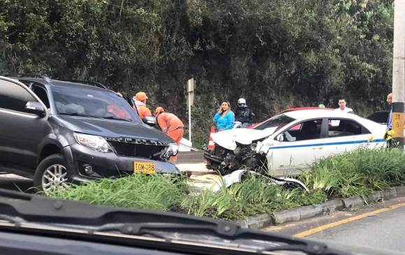 Aún no hay reportes de los detalles del accidente por parte de las autoridades. FOTO CORTESÍA GUARDIANES DE ANTIOQUIA
