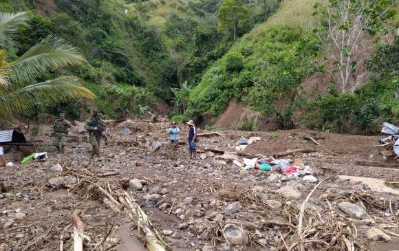 Cierre total en la vía Uramita - Dabeiba. FOTO GOBERNACIÓN DE ANTIOQUIA Cierre total en la vía Uramita - Dabeiba. FOTO GOBERNACIÓN DE ANTIOQUIA