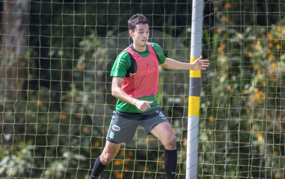 El central de Atlético Nacional, Felipe Aguilar, quien militó también en Alianza Petrolera, estaría en la carpeta del Palmeiras para remplazar a Yerry Mina. FOTO: JUAN ANTONIO SÁNCHEZ