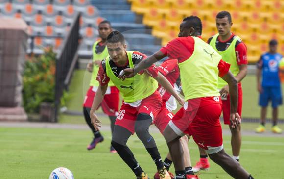 La intensidad en la cancha y la efectividad en el arco rival, misiones del DIM hoy. FOTO Julio herrera 