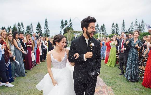 Los recién casados anunciaron su compromiso el 30 de julio de 2018, pero habían mantenido en secreto la fecha de la unión. FOTO CUENTA DE INSTAGRAM @EVALUNAMONTANER