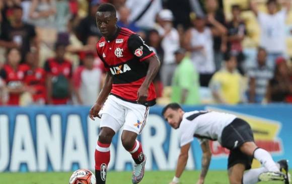 Marlos Moreno llegó al Flamengo el pasado 16 de enero. FOTO TOMADA DE TWITTER @m_2921moreno