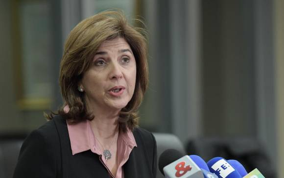 Canciller colombiana, María Ángela Holguín. FOTO EFE