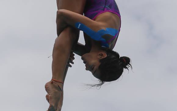 Diana Pineda, quien en septiembre cumplirá 34 años, se mantiene en forma para representar al país. FOTO manuel saldarriaga