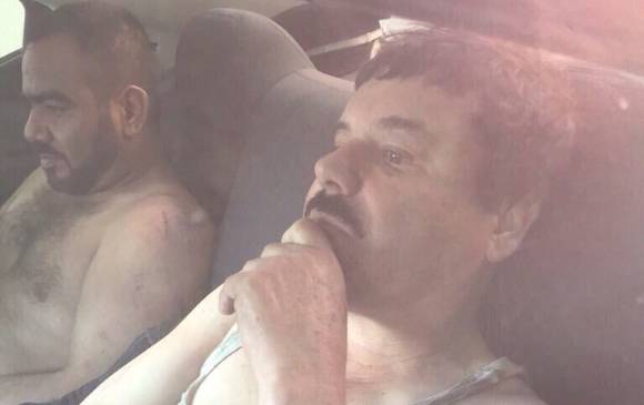 Imagen de el “Chapo” Guzmán tras su captura este viernes. FOTO Cortesía