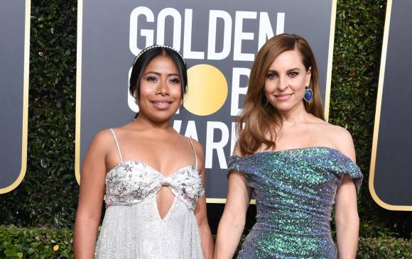 Yalitza Aparicio y Marina de Tavira, las protagonistas de Roma. FOTO AFP Yalitza Aparicio y Marina de Tavira, las protagonistas de Roma. FOTO AFP