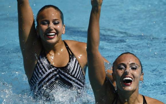Natación es una de las disciplinas que espera tener una delegación amplia en Tokio. El dueto de sincronizado, en lista. FOTO afp 