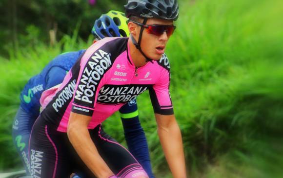 La última victoria de Wílmar Paredes fue una etapa en la Vuelta a Colombia de 2017. FOTO: CORTESÍA MANZANA