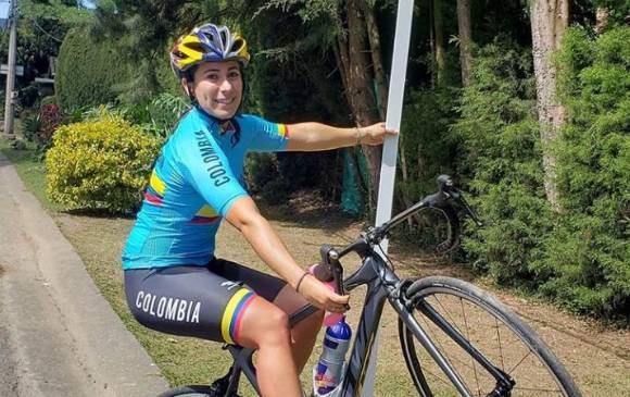 Mariana Pajón entrenando en el municipio de La Ceja. FOTO: INSTAGRAM @MARIANAPAJON.