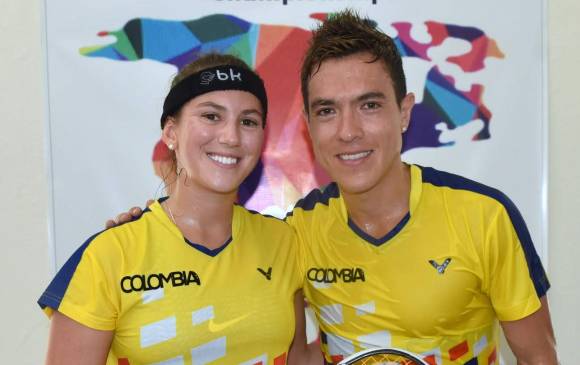 Catalina Peláez y Miguel Ángel Rodríguez campeónes panamericanos. FOTO ARCHIVO EC